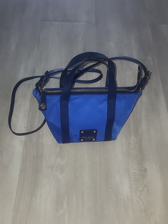 henri bendel Handbags - Henri Bendel Multi Blue Nylon Mini Tote Crossbody Bag